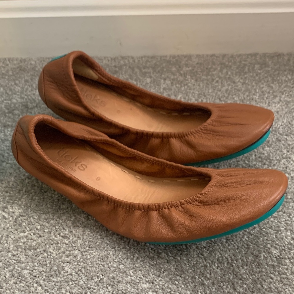 Tieks Chestnut Flats, Size 9